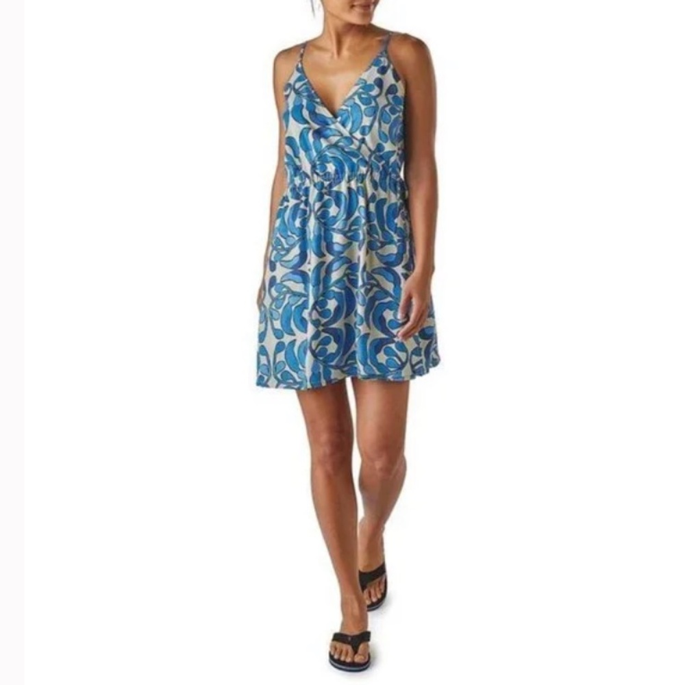 Patagonia Blue and White Women's Dress